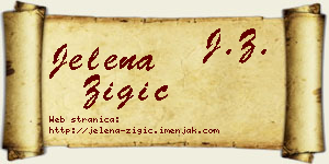 Jelena Žigić vizit kartica